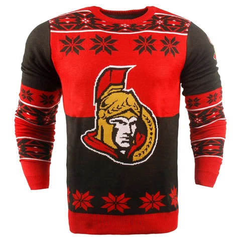 Officially Licensed NHL Ottawa Senators Men's Ugly Christmas Sweater - Small Cover
