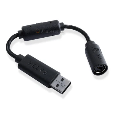 USB Split Dongle Kabel Adapter für Razer Xbox 360 PC Wired Controller - Bild 1 von 4