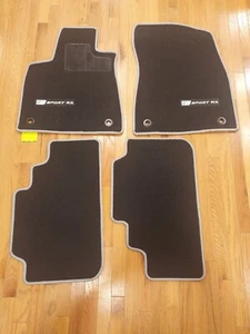 Lexus F-SPORT RX 2016-2022 RX350 RX450H Carpet Floor Mat Set OEM Black & Silver - Picture 1 of 5