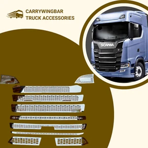 für Scania S Serie S500 2017-2024 Kühlergrill Edelstahl Chromt 10 Teilig - Bild 1 von 6