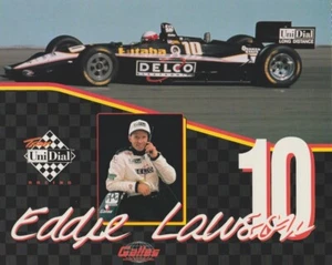 1996 Eddie Lawson UniDial Mercedes-Benz Lola CART Champ Auto Heldenkarte - Bild 1 von 2