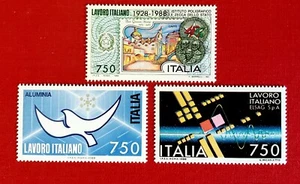 {ITALIA - Set completo Industrie e Istituti-Colomba/Scott #1755-1757/ MNH-XF!} - Foto 1 di 1