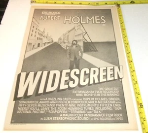 RUPERT HOLMES Vintage Original AD Advert Album 1974 Widescreen Pop Rock - Picture 1 of 1