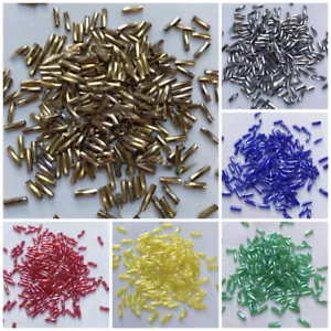 1000 piezas cuentas de tubo espiral de 2x6 mm serie bordado francés cuentas de tubo cosidas a mano hágalo usted mismo - Imagen 1 de 22