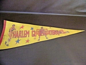 Vintage Harlem Globetrotters Basketball Felt Pennant 1970's - Picture 1 of 3