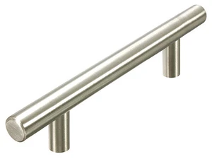 Tiradores de mueble de baño de cocina con barra de acero inoxidable 7 9/16" níquel satinado cepillado - Imagen 1 de 2