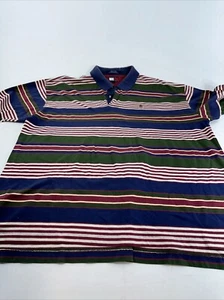 Camisa Polo Tommy Hilfiger De Colección Manga Corta Para Hombre XxL Horizontal Rayas - Imagen 1 de 10