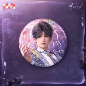 Broche prendedor insignia hojalata cumpleaños Rafayel Qi Yu oficial amor y espacio profundo - Imagen 1 de 2