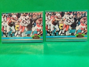 1991 Topps Stadium Club Russell Maryland Rookie Card #231 🏈 2 Card Lot Cowboys - Picture 1 of 5