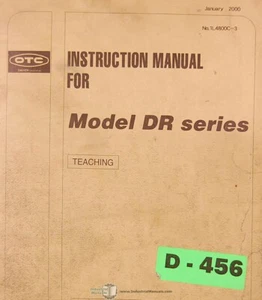 Daihen DR Series OTC, Robot Manual de Instrucciones de Enseñanza 2000 - Imagen 1 de 9
