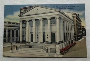 Christ Church , Savannah, Georgia. Postcard (U2) - Picture 1 of 2