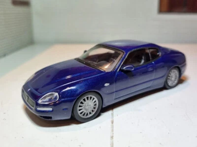1:43 Maserati Coupe 2002 Blue 4200 GT Scale Diecast Model Car Supercar - Image 1 of 4