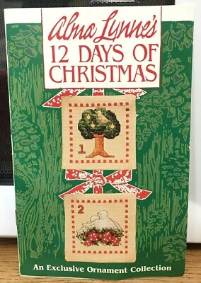 Alma Lynne’s 12 Days Of Christmas Ornament Cross Stitch Pattern Chart Collection - Image 1 of 3