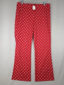 Justice Red White Polka Dot Size 20 Pajama Bottoms Flame Resistant 32Wx30L - Picture 1 of 17