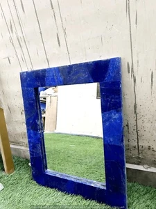 20"x24" Artisan Lapis Lazuli Wall Mirror: A Unique Home Decor Statement Piece - Picture 1 of 8