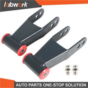 Labwork 2" Rear Drop Shackles Kit 2019-2021 For Chevy Silverado 1500 Truck - Picture 1 of 11