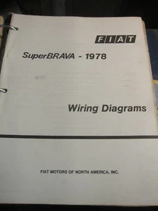 Fiat 131 1978 diagramas de cableado de fábrica Super Brava - Imagen 1 de 1