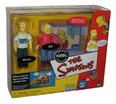 Figuras de Los Simpson Bill y Marty KBBL entorno interactivo compañeros de juego juguetes Foto 1 de 2