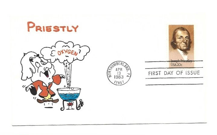 2038 Joseph Priestley, Animated by Ellis  FDC - Image 1 of 1