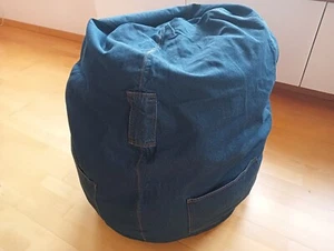 Sitzsack- Bezug Jeansstoff für bis zu 220 l Füllung - Bild 1 von 9