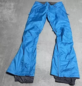 Burton Pants Womens Medium Blue Cargo Snowboarding Pants Dry Ride - Picture 1 of 12