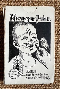 Altenburg card game - Black Peter - 1925 - by skat painter Otto Pech