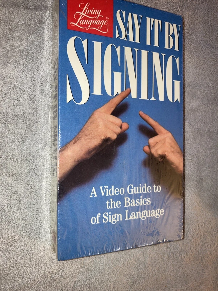Say It by Signing Living Language VHS New Sealed NOS 1985 OOP Sign Language DIY - Image 1 of 4