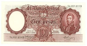 Argentina  … P-272b … 100 Pesos … ND (1955-65) … GEM *UNC*😉 - Picture 1 of 2