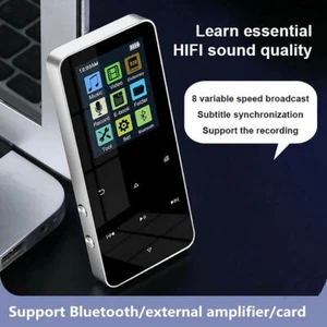 MP3 Player Bluetooth 4.2 Touch Screen Sport Lossless Sound HIFI Music FM Radio - Picture 1 of 12