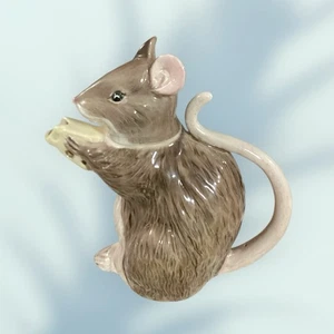 VINTAGE BESWICK England Maus isst Käse Figur geformte TEEKANNE siehe Bilder - Bild 1 von 4