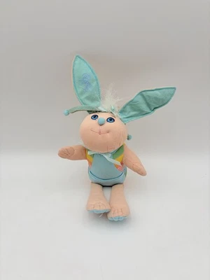 Cabbage Patch Bunny Bee Plush Toy Rabbit Pink Blue Stripes Original 15" - Image 1 of 4