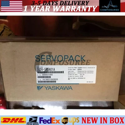 NEW YASKAWA SGDV-5R5A01A SGDV5R5A01A Servo Drive FAST SHIPPING - Image 1 of 4