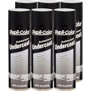 Duplicolor UC101 (6-Pack) Paintable Rubberized Undercoating, Black, 16oz Aerosol - Picture 1 of 1