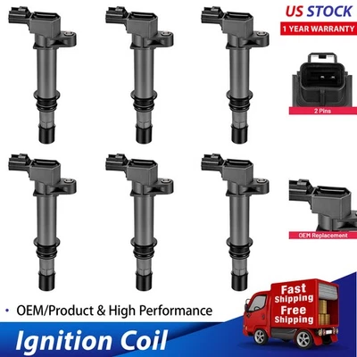 6 Ignition Coils Pack UF270 For 2004-2007 Dodge Durango 3.7L V6 Foto 1 de 4