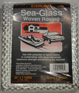 Evercoat 946 / 100946 Sea-Glass 50" x 1 Yard Fiberglass Woven Roving Boat Repair - Bild 1 von 1