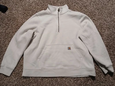 Chaqueta Suéter Carhartt Mujer Talla XXL Calce Relajado 1/4 Bolsillos Canguro Foto 1 de 4