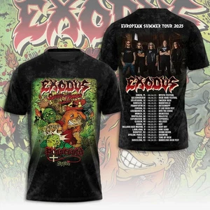 Exodus Band European Summer Tour 2025 3D T-Shirt - Picture 1 of 2