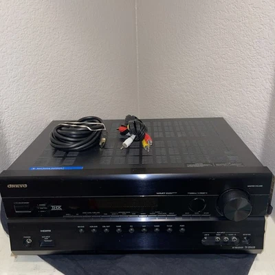 Onkyo TX-SR608 7.2 Channel 700-Watt Home Theater AV Receiver Bundle w Cords - Image 1 of 4