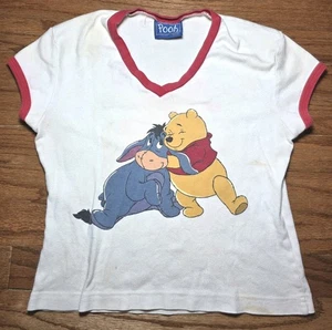 Camisa Vintage Disney Winnie The Pooh And Eeyore Cuello en V - Imagen 1 de 8