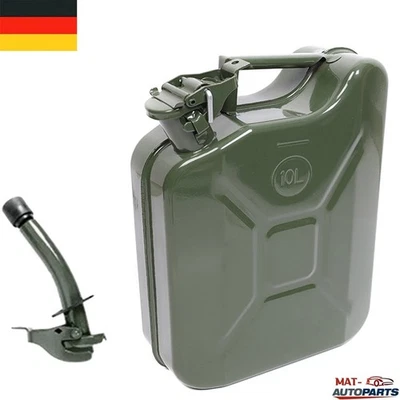 10l Kanister Blechkanister Reservekanister Metallkanister Kraftstoffbehälter - Bild 1 von 4