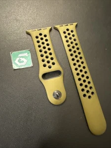 Apple Watch Nike Sport Band 44mm (42/45/49) OEM Genuine Olive Flak Black M/L - Picture 1 of 5