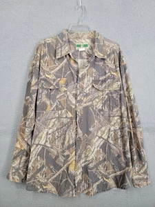 Vintage Mossy Oak Camo Shirt 2XL Mens Game Winner Hunting Long Sleeve Button Up - Picture 1 of 7