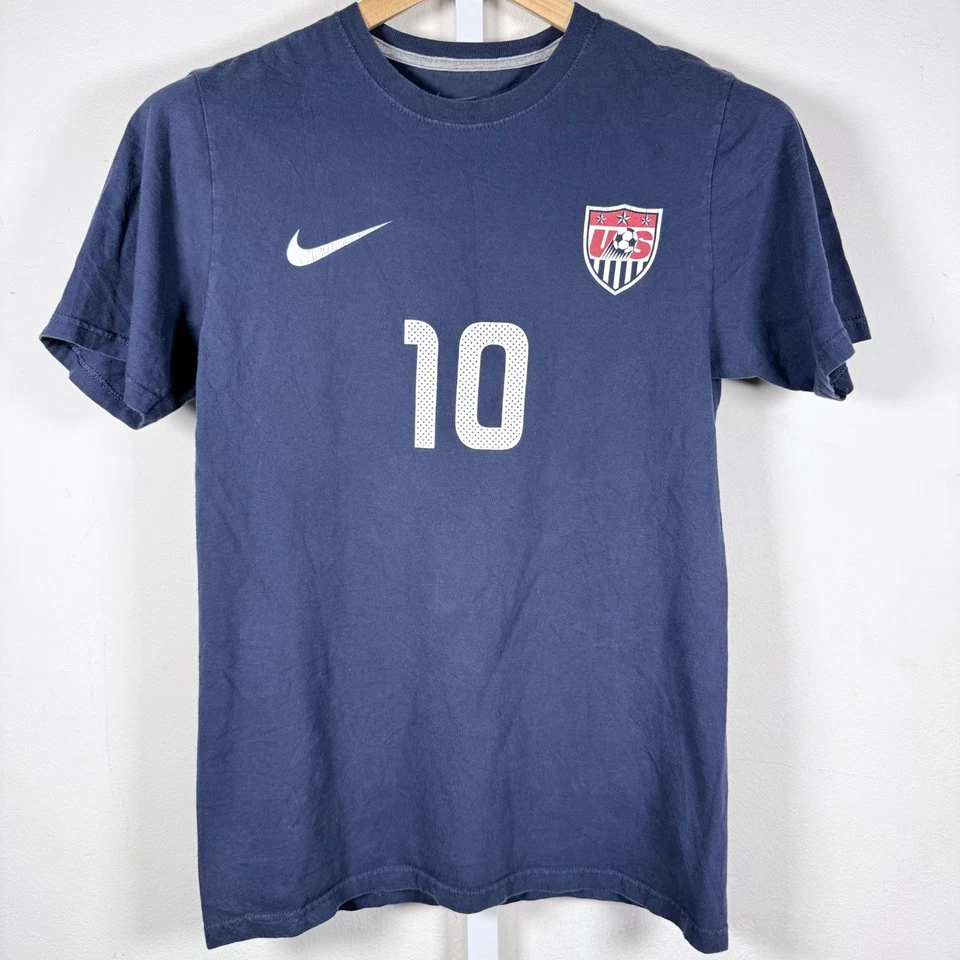 Camiseta Landon Donovan #10 Nike Equipo Nacional de Fútbol de Estados Unidos Azul - Pequeña Foto 1 de 4