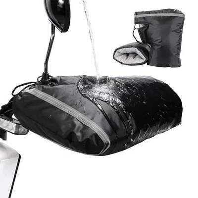 Pair NEW Motorcycle Handlebar Mittens For Winter Windproof Warm - Image 1 of 4