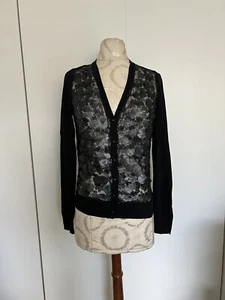New VERTIGO Black  Sequined Cardigan SZ S - Picture 1 of 6