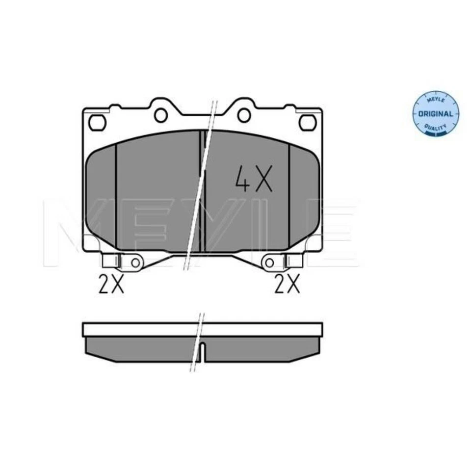 MEYLE Plaquette de Freins Bremsbelegsatz Avant pour Toyota Land Cruiser Prado - Photo 1/1