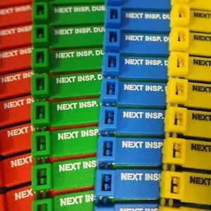 Jtagz 175mm RigTag NEXT INSP. DUE Lifting Inspection Tags (RED) | PACK OF 100 - Picture 1 of 2