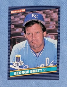 1986 DONRUSS #53 GEORGE BRETT KANSAS CITY ROYALS NM-MT OR BETTER '80 MVP '99 HOF