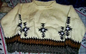Handmade sweater aztec mayan for girl size 8 - Picture 1 of 1