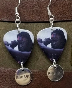 Michonne of The Walking Dead Guitar Picks with Rise Up Charms - Picture 1 of 4